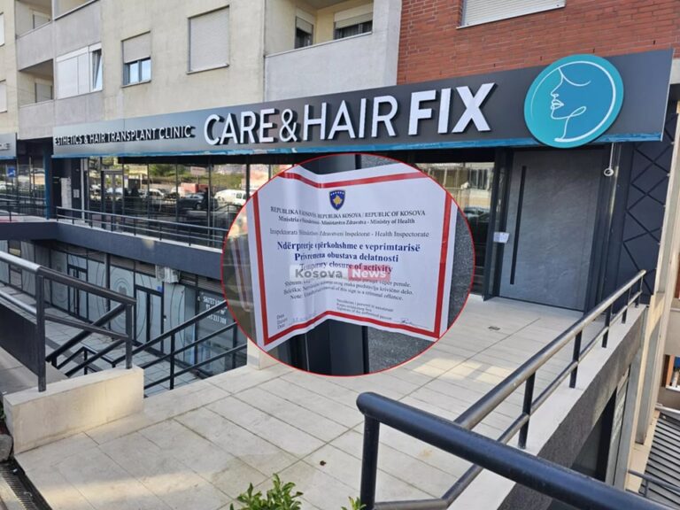 Inspektorati Shëndetësor mbyllë kliniken e sapohapur “Care and Hair Fix”, s’kishte licencë dhe punonte me staf shëndetësor të palicencuar