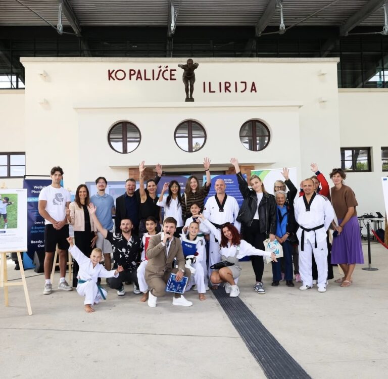“Përgatitu. Gati. Evropa jonë!” – Ceremonia e ndarjes së çmimeve të konkursit për fotografi u zhvillua në Festivalin e Sporteve të Lubjanës